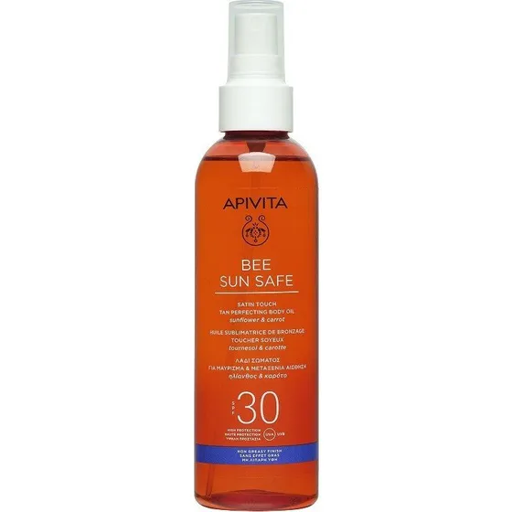Apivita Bee Sun Safe Aceite Corporal Bronceador SPF30 (200ml)