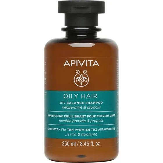 Apivita Champú Equilibrante Cabello Graso Menta y Propóleo 250ml