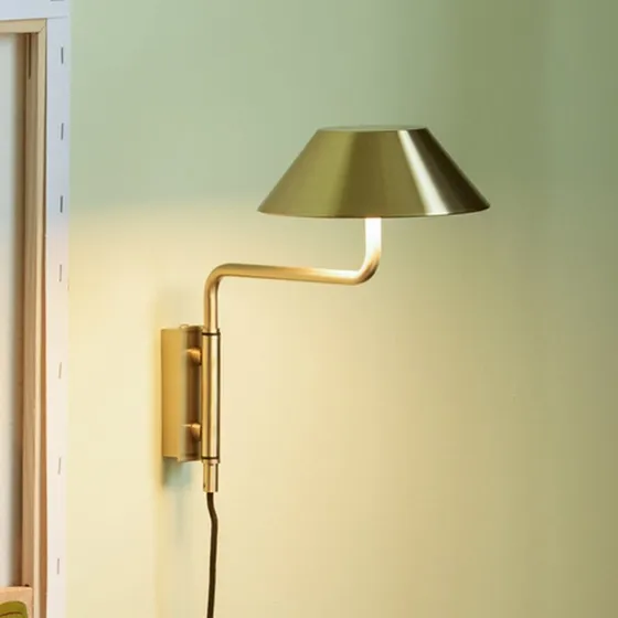 Hübsch Aplique de pared LED COVER latón 30 cm