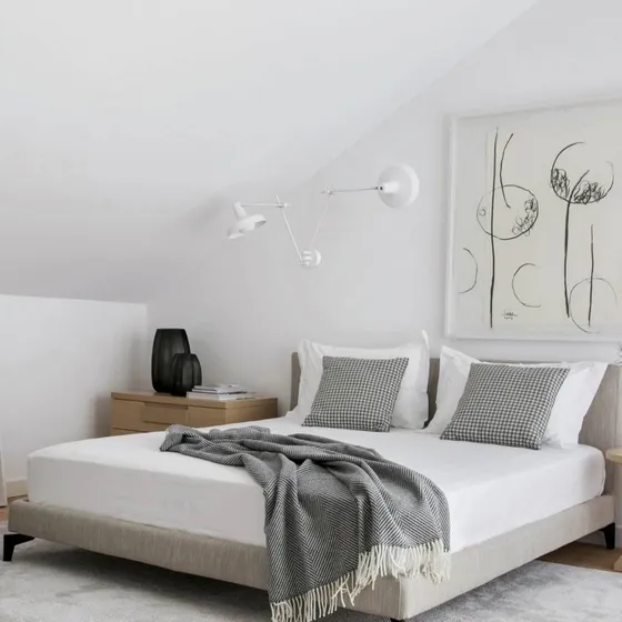 GRUPA Arigato 2 Aplique de Pared Blanco con Brazos Ajustables