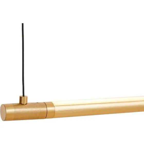 Lámpara colgante LOOM DESIGN Straw 200 dorada - Aluminio