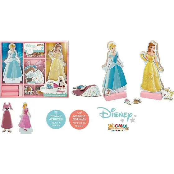 WOOMAX Juego Magnético Princesas Disney 45 Piezas