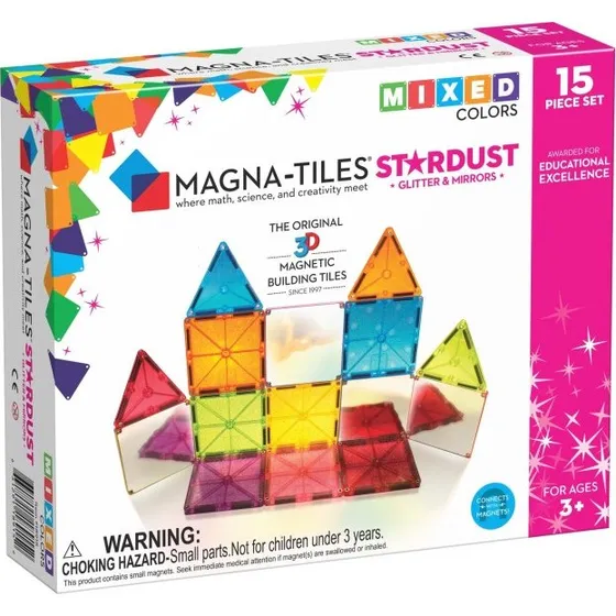 Magna-Tiles Stardust 15 Piezas