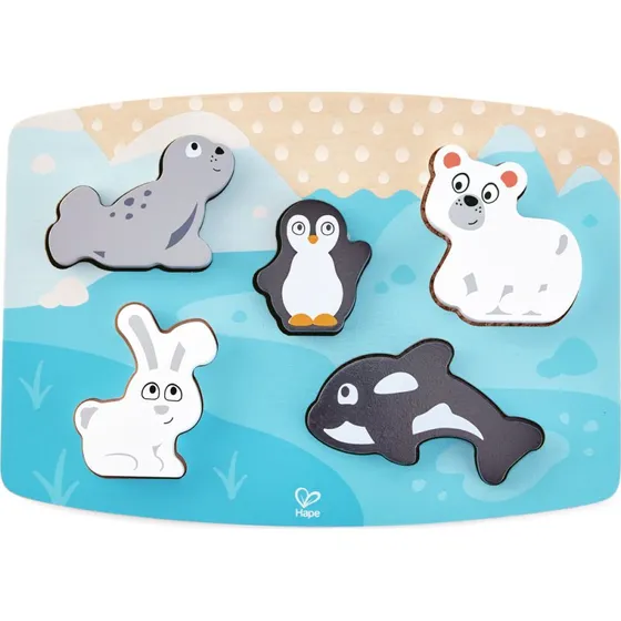 HAPE Puzzle Táctil de Animales Polares
