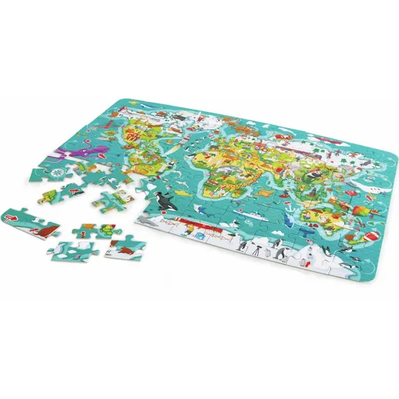 Hape Puzzle La Vuelta al Mundo 2 en 1