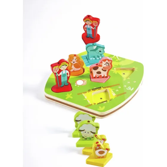 Hape Puzzle Encajable Sonidos Granja