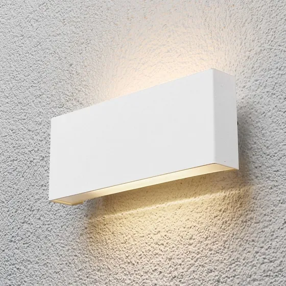 Lindby Safira Aplique LED Exterior Blanco IP44