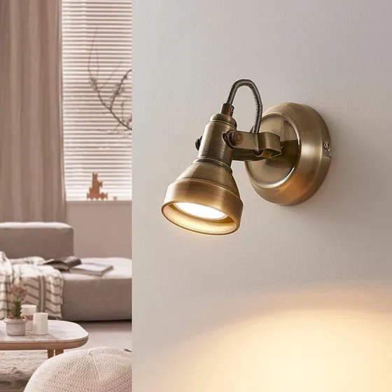 Perseas Aplique de Pared LED Lindby - Latón Antiguo