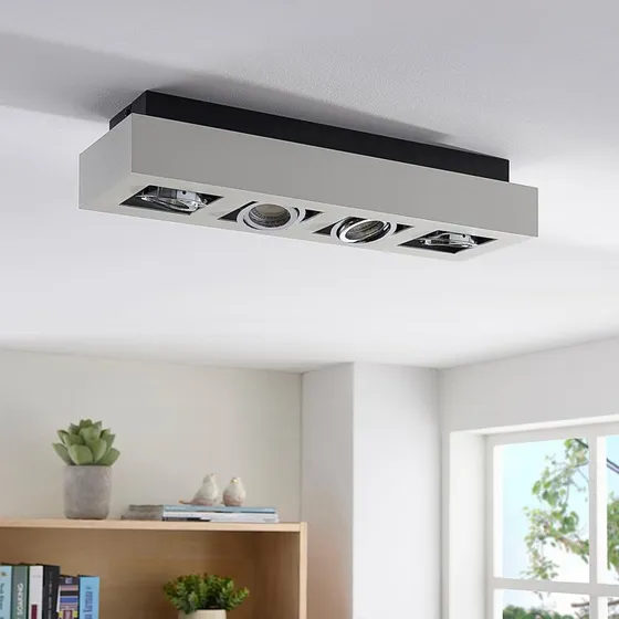 Arcchio Vince Lámpara de Techo Blanca de 4 Luces con GU10