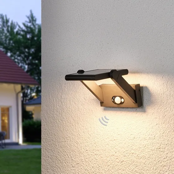 Lucande Aplique LED Solar Valerian con Sensor de Movimiento
