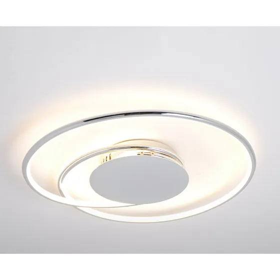 Lindby Joline Lámpara LED de Techo Cromada Ø 45 cm