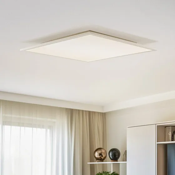 Lindby Panel LED Livel 4000K 62x62 cm Plateado