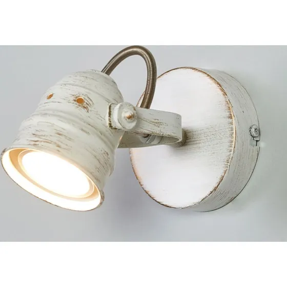 Lindby Foco de Pared Leonor Blanco - Estilo Vintage con Pantalla Ajustable