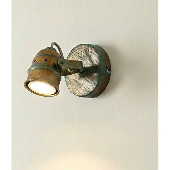 Lindby Aplique de Pared Leonor Green - Estilo Vintage Verdigris