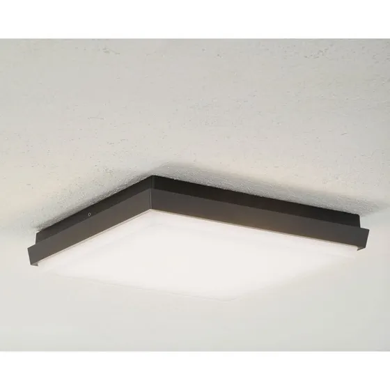 Lucande Lámpara LED de Techo Amra 30cm Antracita para Exterior