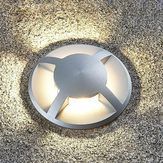 Lucande Lámpara de Suelo Empotrable Milara, 4 Puntos de Luz GU10