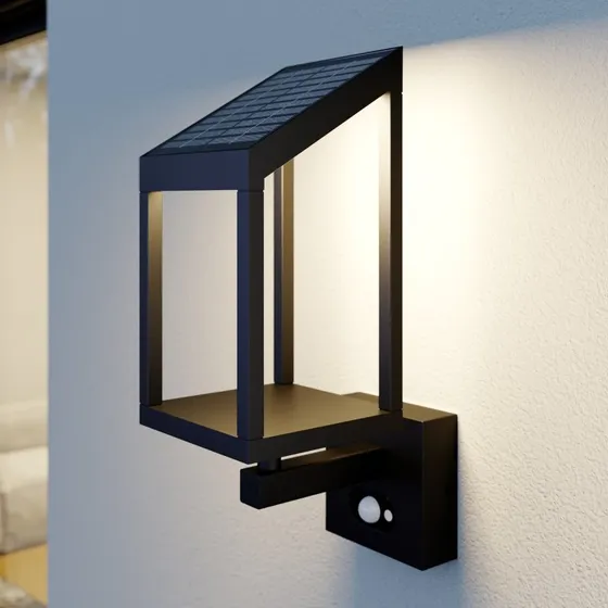 Lucande Timeo LED Solar Aplique de Pared Graphite - Moderno