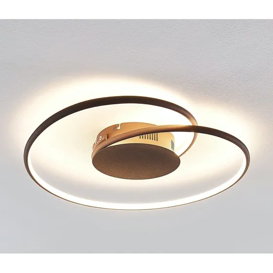 Lindby Lámpara de Techo LED Joline Ø45 Rust