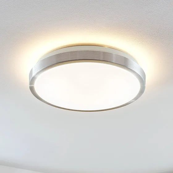 Lindby Emelie Lámpara de Techo LED Redonda de Aluminio Ø35 cm
