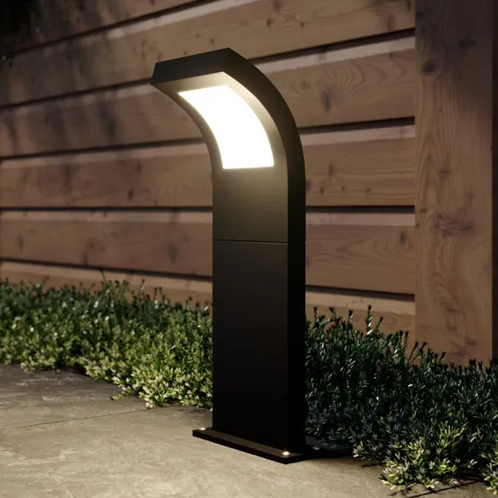 Advik Lámpara de Jardín H60 Graphite - Bolardo LED Moderno