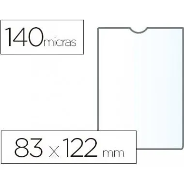 Esselte Portacarnet PVC 83x122 mm 140 Micras 100 Unidades