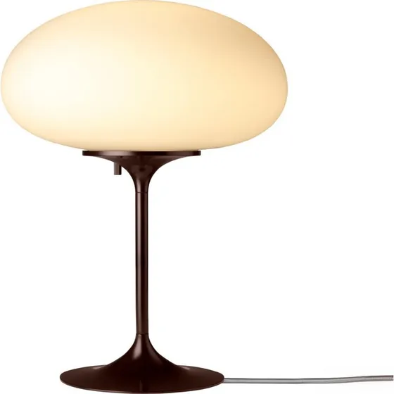 Gubi Lámpara de mesa Stemlite Negro-Rojo, 42 cm, Atenuable