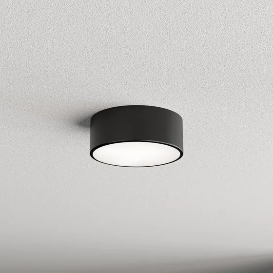 TEMAR LIGHTING Plafón Cleo Negro Ø 20 cm E27