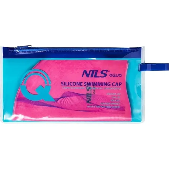 Abisal NILS AQUA Gorro de Natación de Silicona - Rosa Oscuro