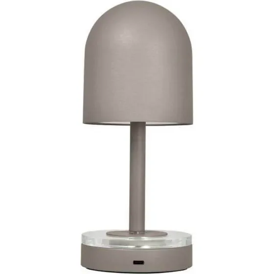 Lámpara recargable AYTM Luceo - Color topo, metal, 24 cm, IP44