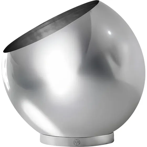 AYTM Maceta Globe Ø 37 cm Plateada en Acero Inoxidable