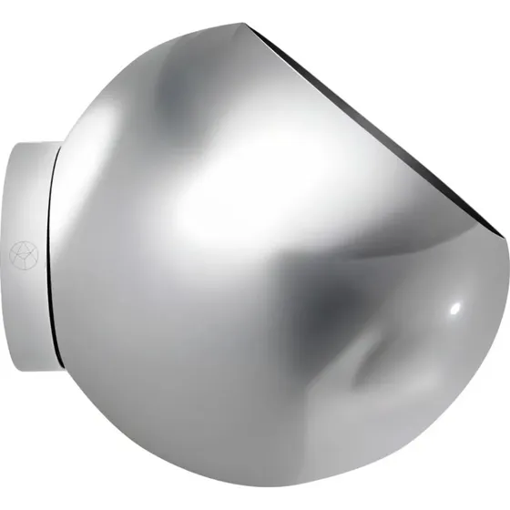 AYTM Maceta de pared Globe de acero inoxidable, Ø 21 cm, plateada