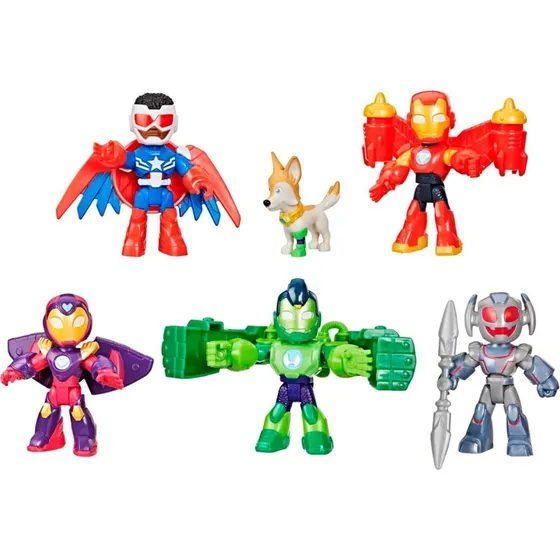 Hasbro Iron Man y sus Amigos Vengadores - Pack 6 Figuras