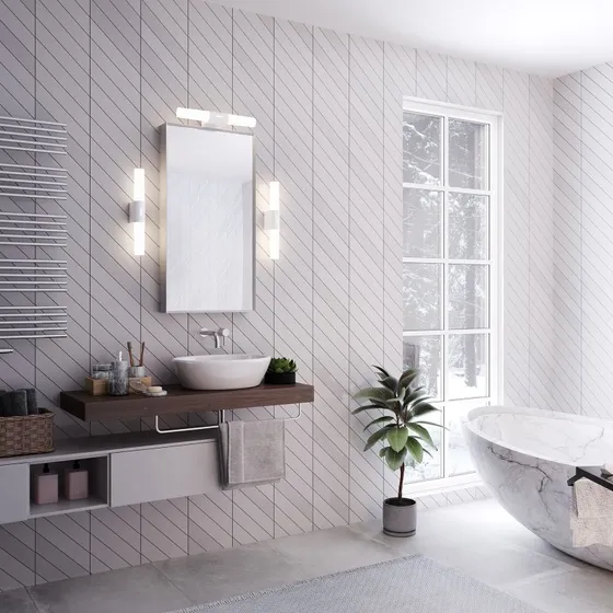 Nordlux Helva Double Basic Aplique de Pared Blanco