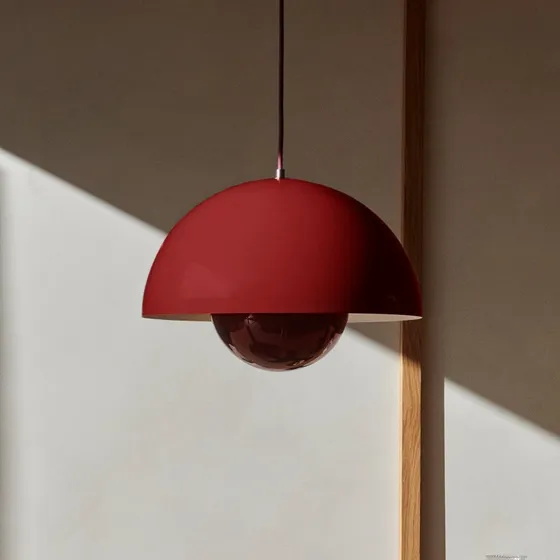&Tradition Lámpara colgante Flowerpot VP7 Vermilion Red