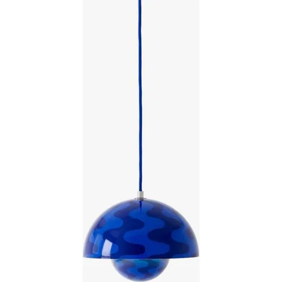 &Tradition Lámpara colgante Flowerpot VP1 Ø23cm Azul Cobalto/Crepúsculo