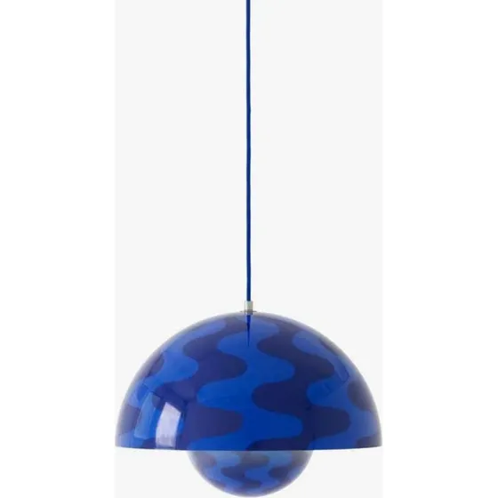 &Tradition Lámpara colgante Flowerpot VP7 Azul Cobalto/Crepúsculo 37 cm