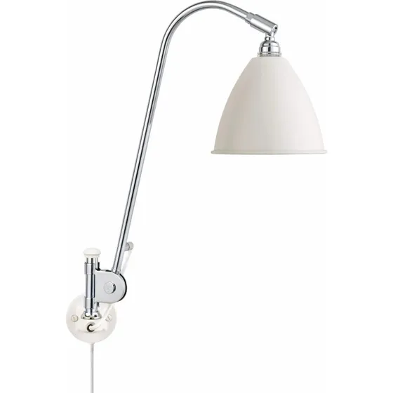 GUBI Bestlite BL6 Lámpara de Pared Blanco Mate y Cromo
