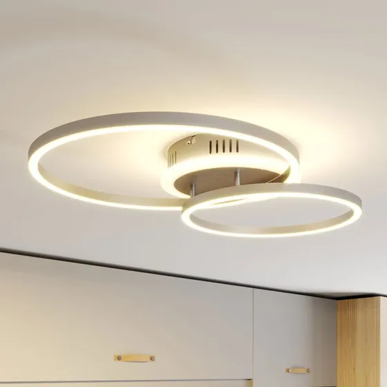 Plafón LED Inteligente Lindby Edica, 58 cm, CCT, Tuya Smart