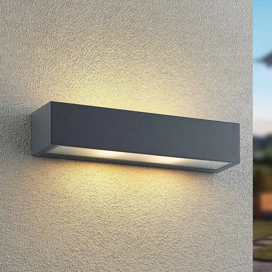 Arcchio LengoE27 Aplique de Exterior Antracita IP54 Aluminio