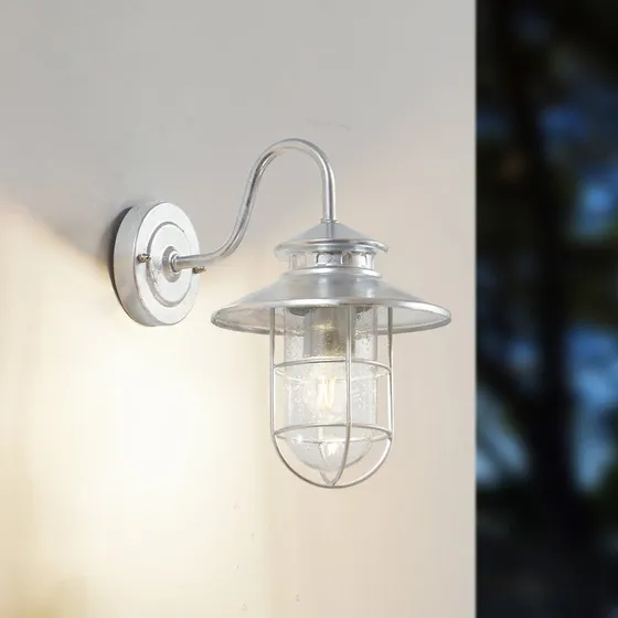 Aplique de exterior Lindby Naleta de acero galvanizado