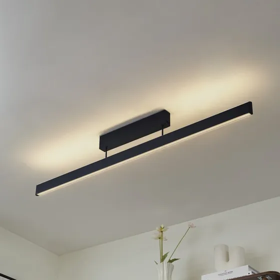 Lucande Mylosh Plafón LED Inteligente Negro CCT Tuya