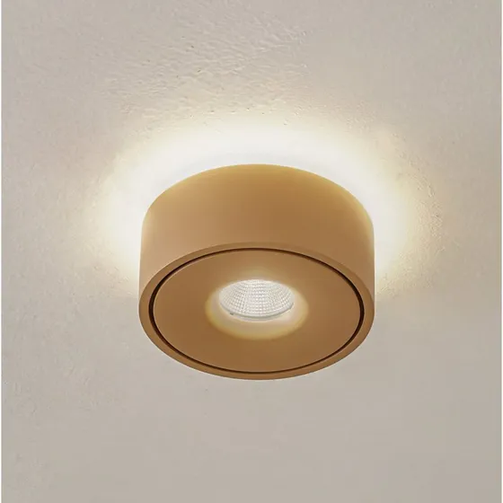 Arcchio Lámpara LED de techo Rotari Marrón - Luz Arriba y Abajo