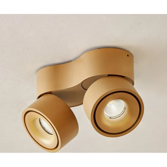 Arcchio Downlight LED Rotari Marrón 2 Luces 8,9W
