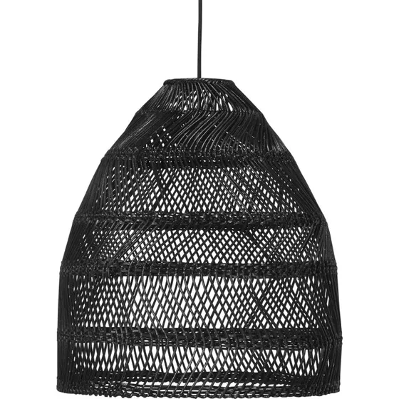 PR Home Maja Lámpara Colgante de Ratán Negro Ø 36,5 cm