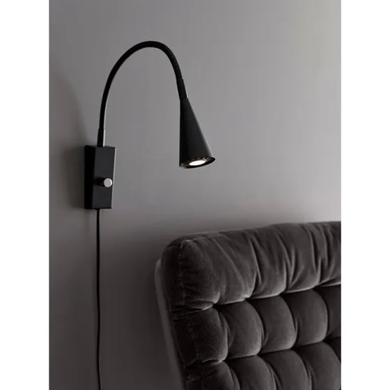 Belid Aplique de Pared Ledro Negro Mate LED 12V Regulable
