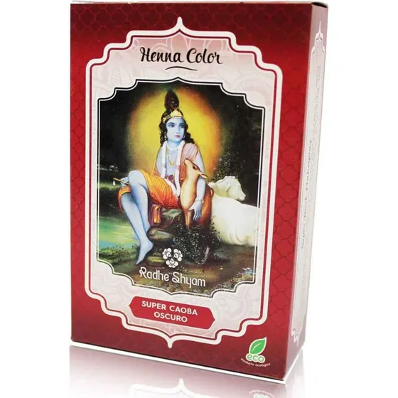 Radhe Shyam Henna Color Super Caoba Oscuro 100 g