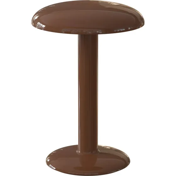 Flos Lámpara de mesa portátil Gustave Lacquered Brown