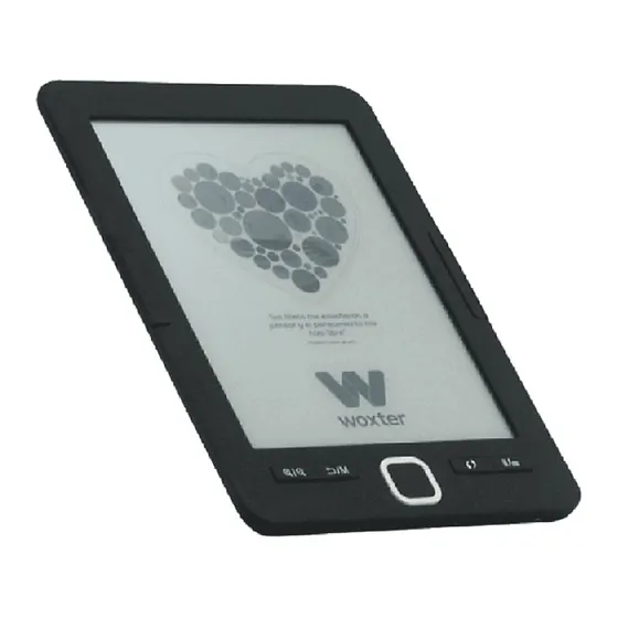 Woxter Scriba 195 eBook de 6 pulgadas, 4GB, Negro