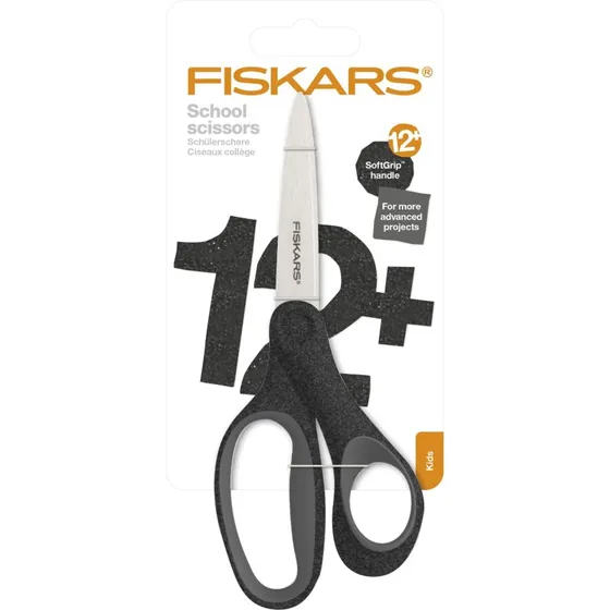 Fiskars Tijeras SoftGrip 18 cm Negro Brillante