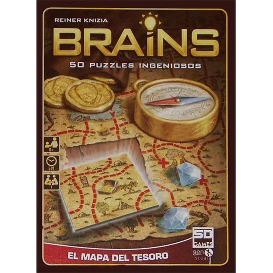 Brains: Mapa del Tesoro - Juego de Mesa de Reiner Knizia